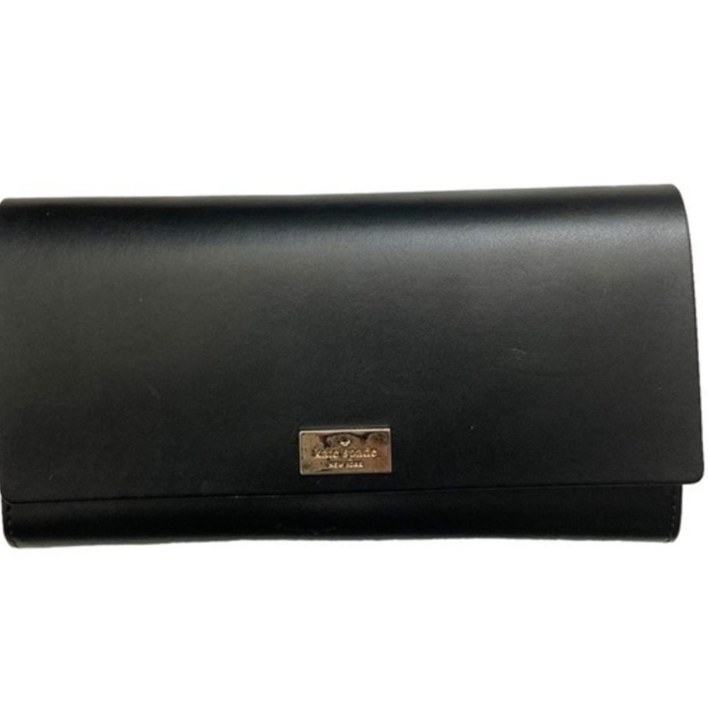 Kate Spade Black and Pink Leather Wallet